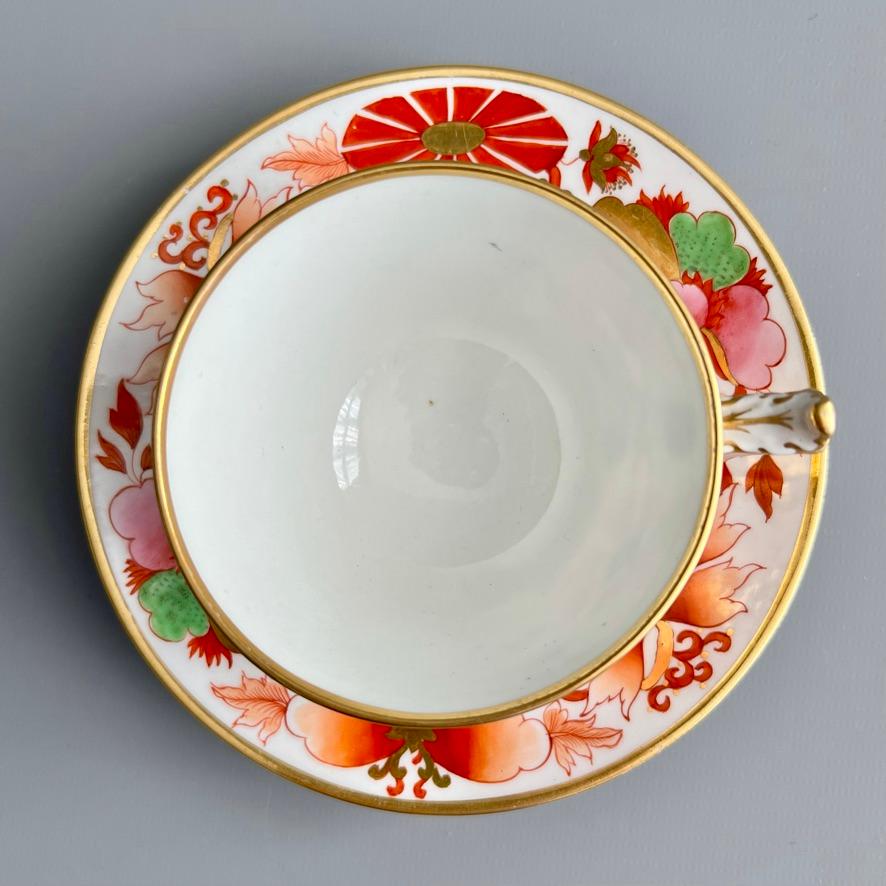 Early 19th Century Teacup Flight Barr & Barr, Regency Imari Pattern, ca 1815 (2) For Sale