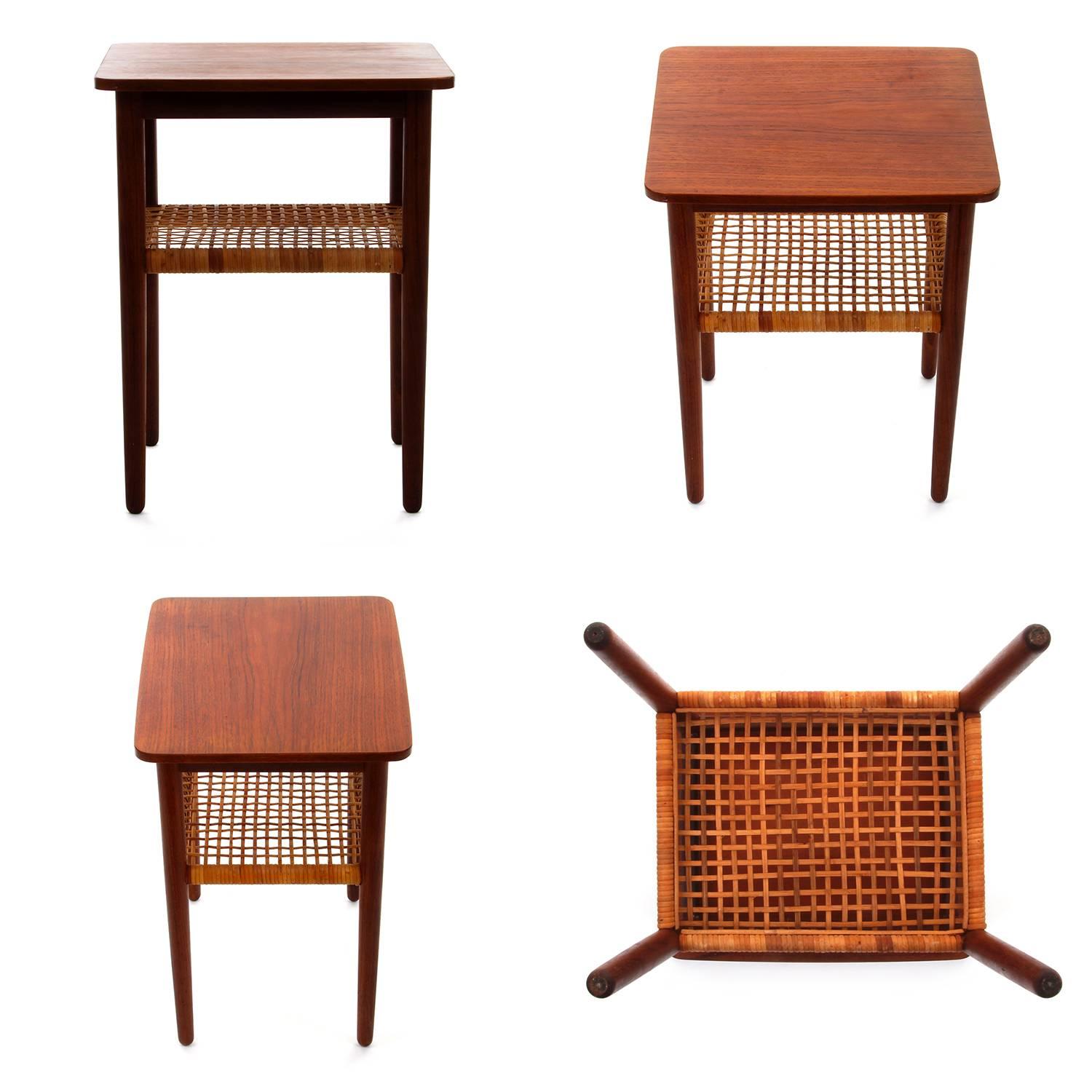Teak and Rosewood Nesting Tables, 1950s, Danish Mid-Century Modern Nested Tables 2