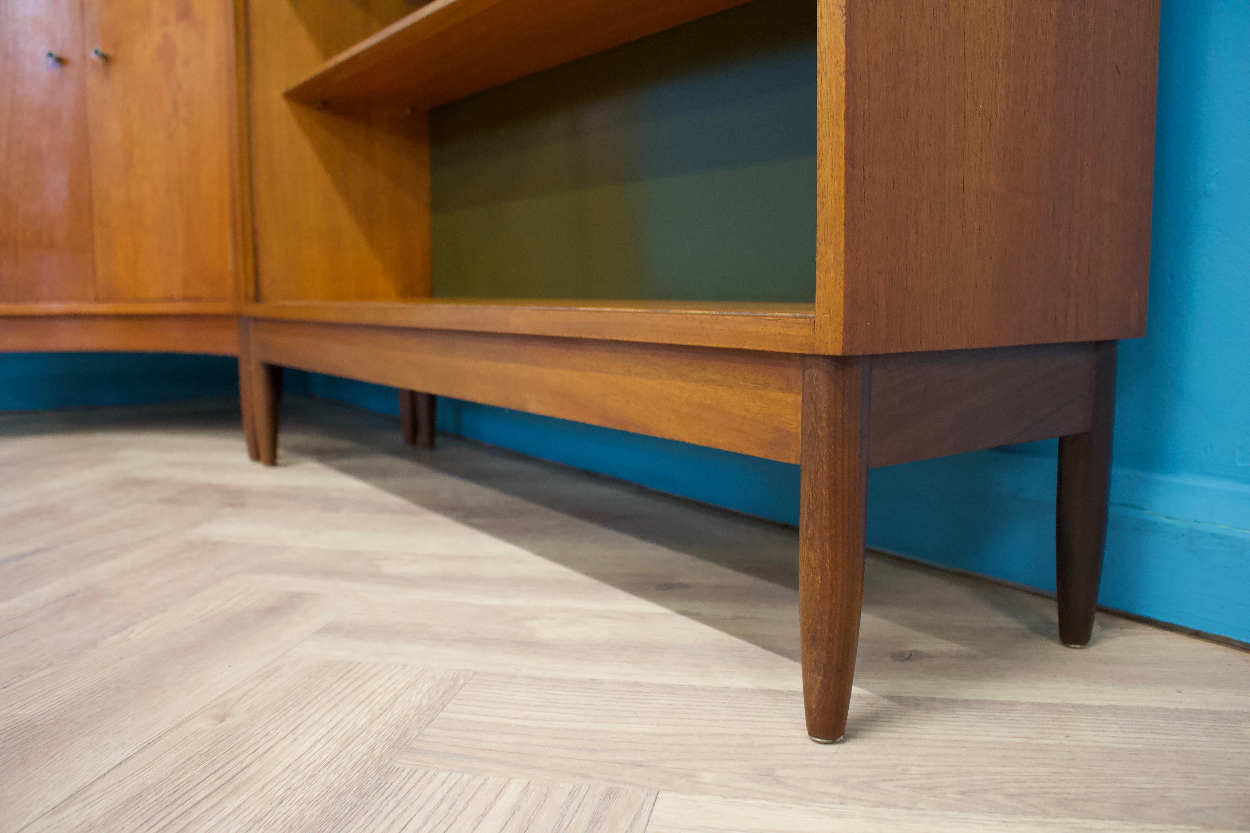 Teak 2-Piece Corner Unit Bookcase from Greaves and Thomas, 1960s 2