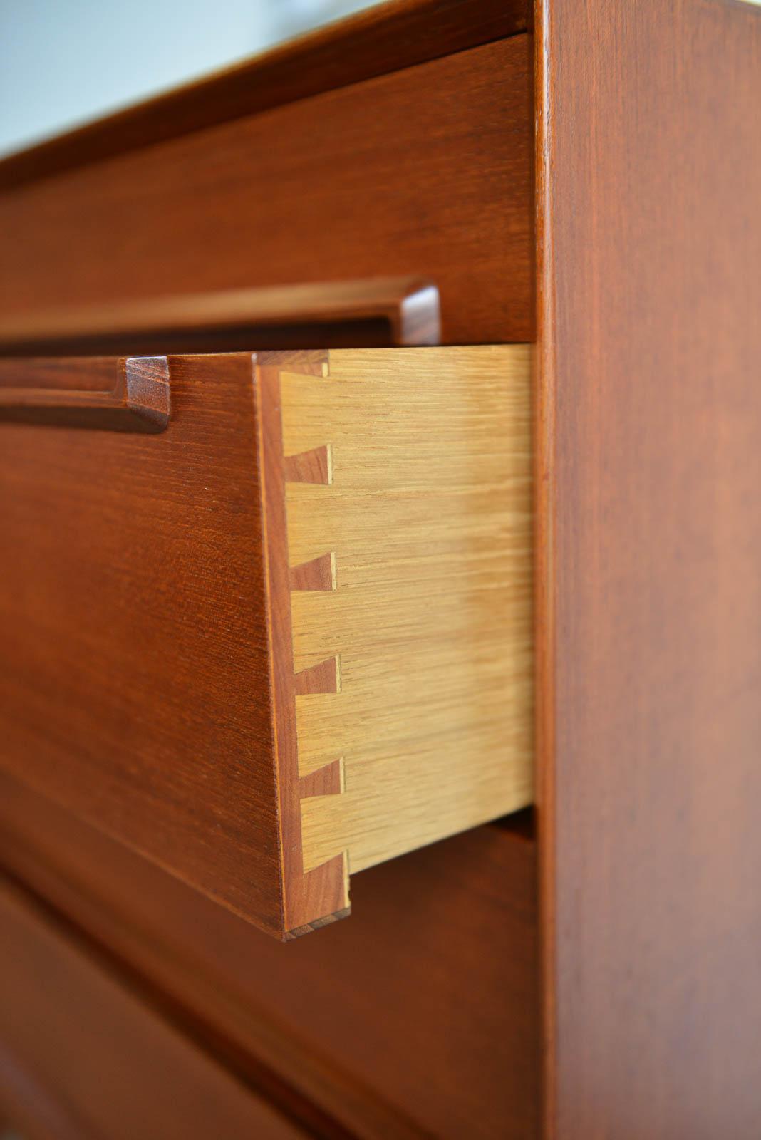 Mid-20th Century Teak 4-Drawer Cabinet by Erik Worts, Denmark, 1959