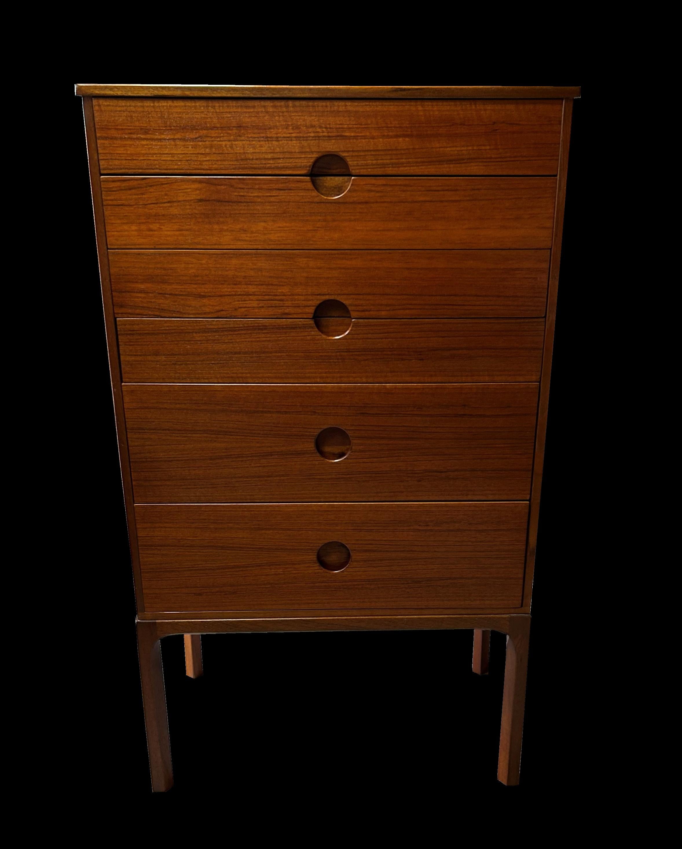 20th Century Teak 6 Drawer chest by Aksel Kjersgaard for Odder For Sale