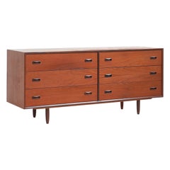 Vintage Teak 6 Drawer Dresser for Punch Design