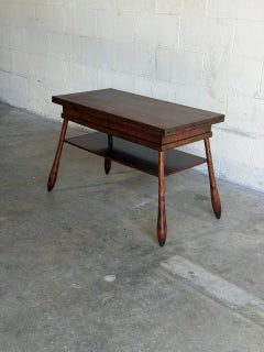 Table basse transformable en table à manger, en teck, à hauteur réglable, extensible, MCM, Danemark, années 1960