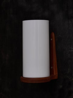 Teak and Acrylic Wall Sconces by Luxus
