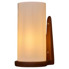 Teak and Acrylic Wall Sconces by Luxus