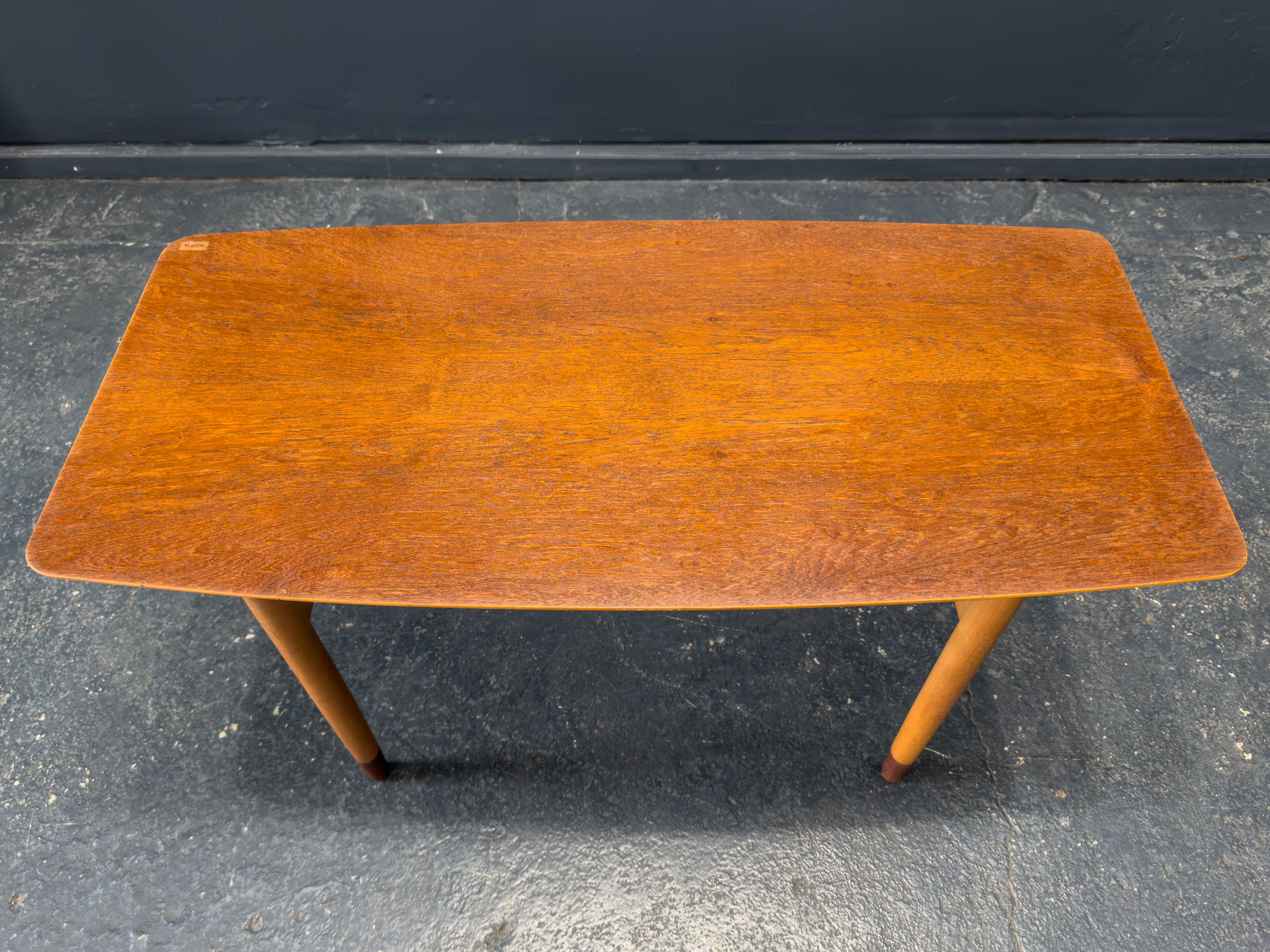 20th Century Teak and Beech Coffee Table For Sale