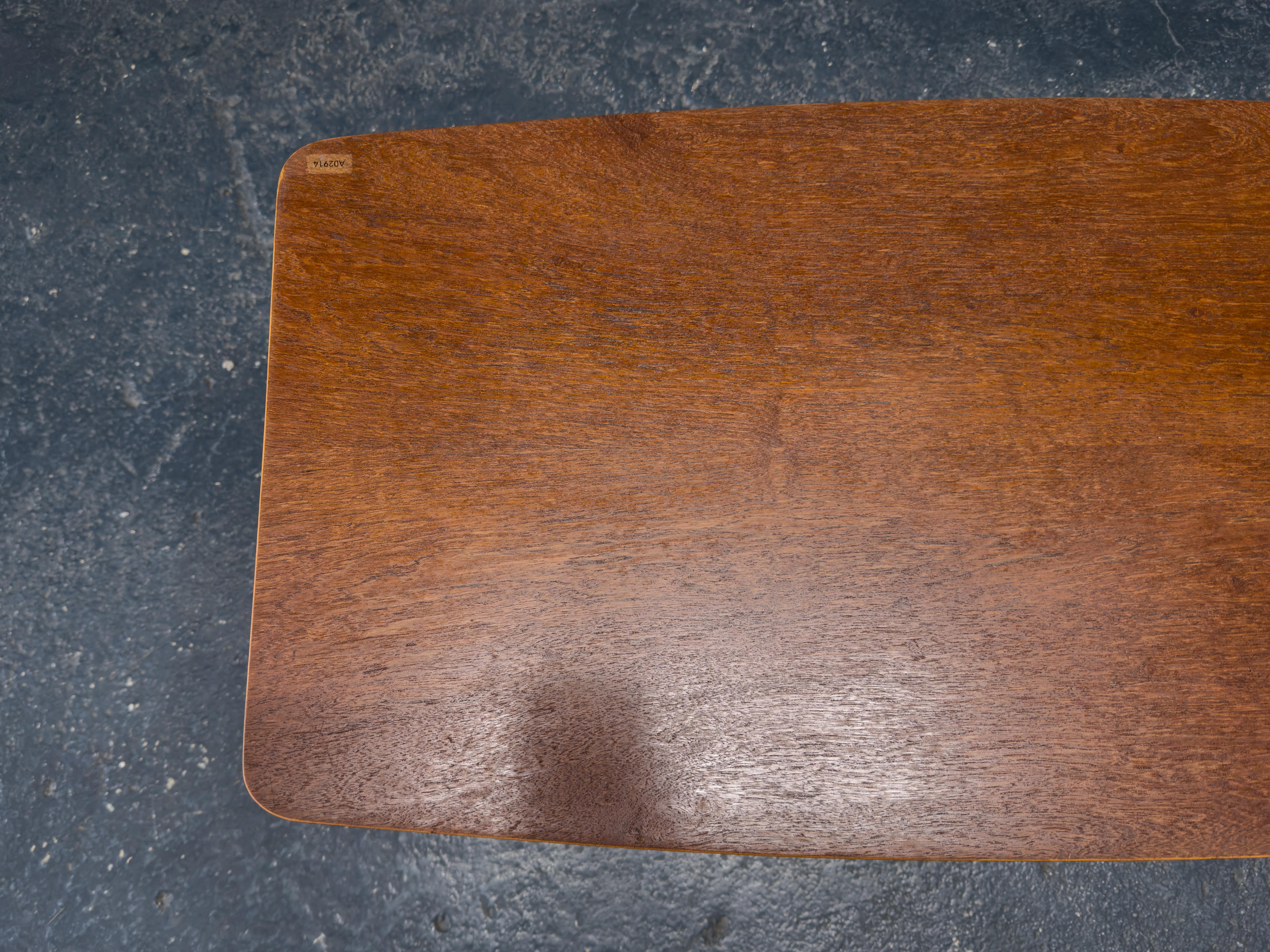 Teak and Beech Coffee Table For Sale 4