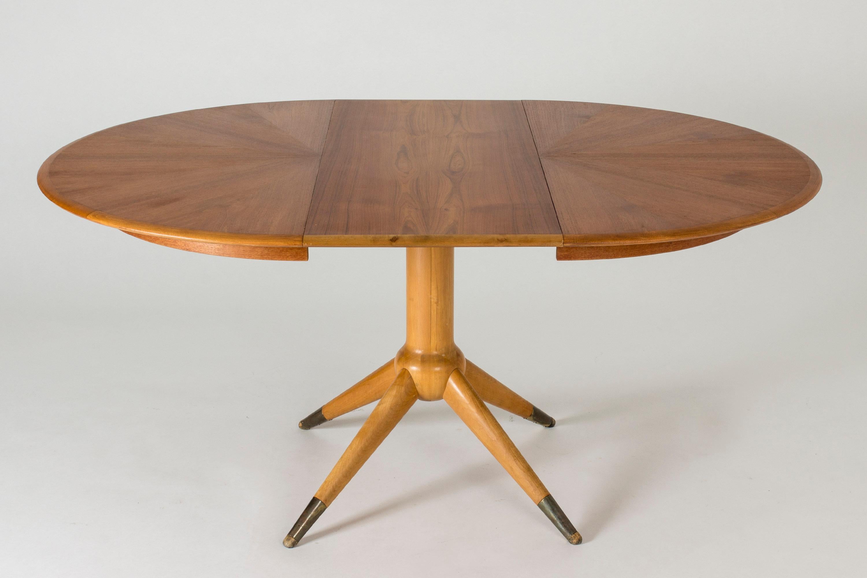 Teak and Beech Dining Table by David Rosén In Good Condition In Stockholm, SE