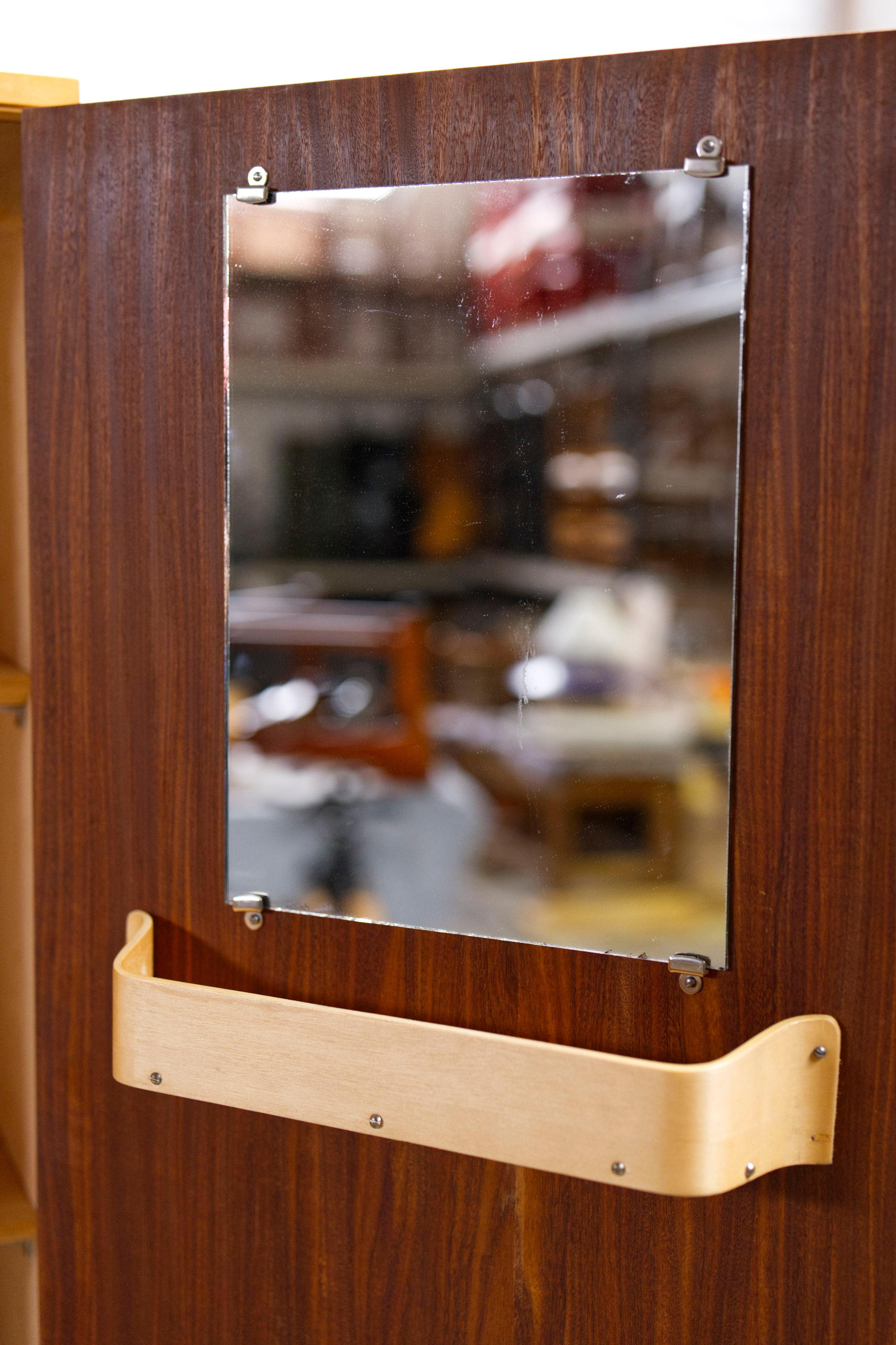 Teak and beech Wardrobe KB33, by Cees Braakman for Pastoe, 1950s in vendita 3