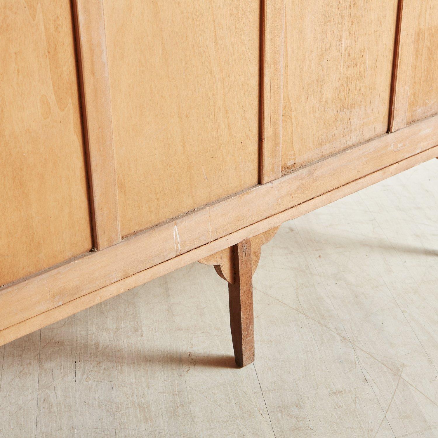 Teak and Birch Sideboard in the Style of Paola Buffa, France, 1970s For Sale 12