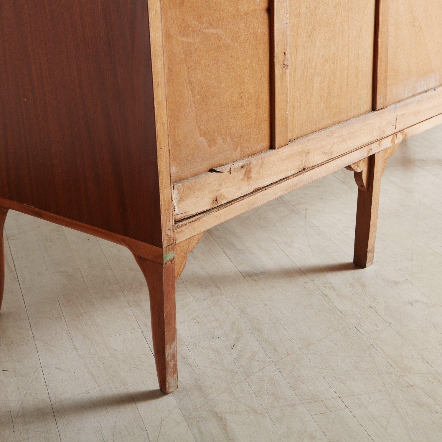 Teak and Birch Sideboard in the Style of Paola Buffa, France, 1970s For Sale 13