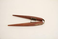 Teak and Brass Nutcracker by Poul Knudsen, Denmark, 1950s