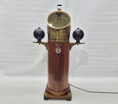 Teak and Brass Ships Binnacle by Kelvin White of New York