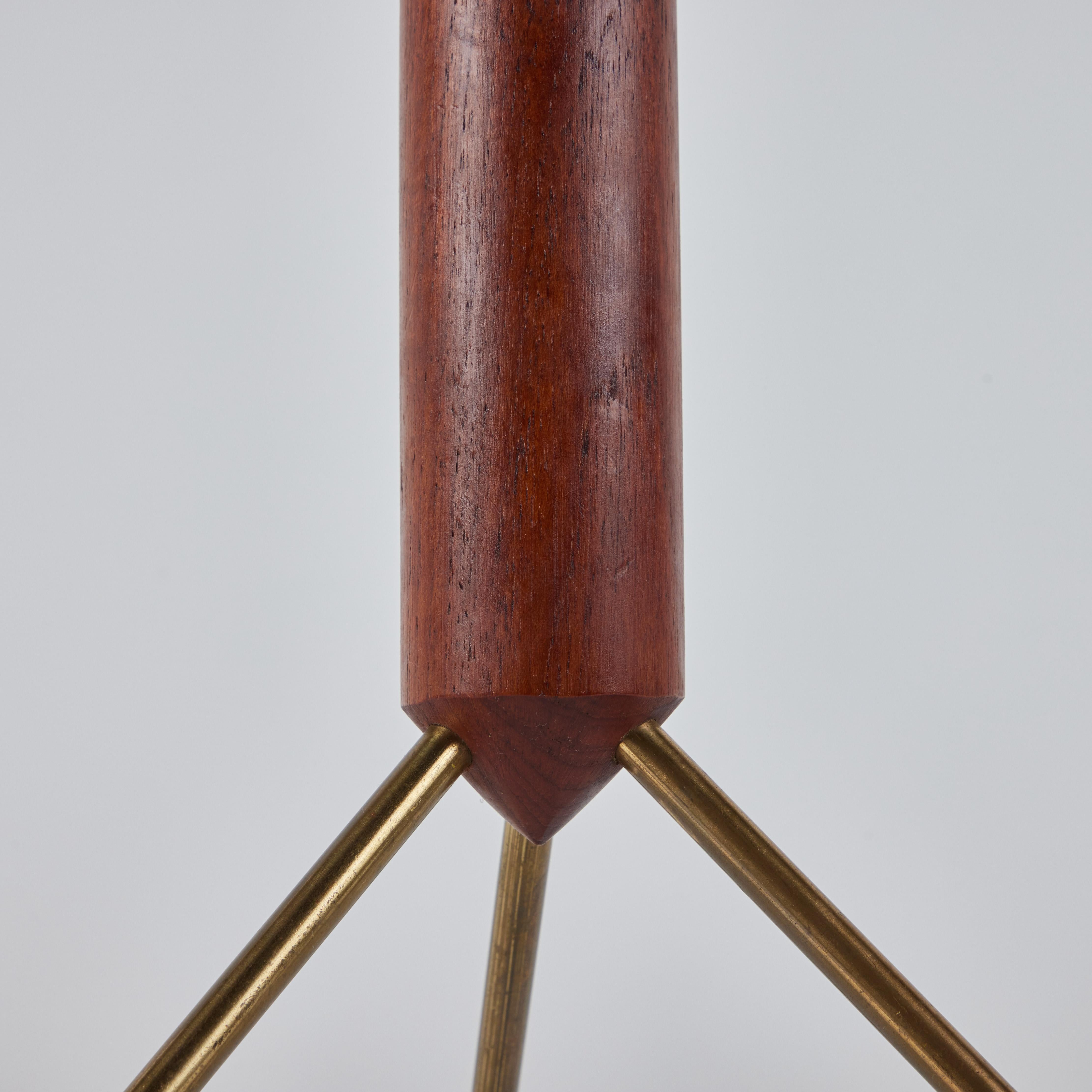 Teak and Brass Side Table by Albert Larsson for Alberts Tibro 4