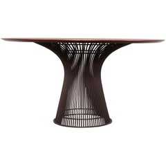 Teak and Bronze Dining Table by Warren Platner for Knoll