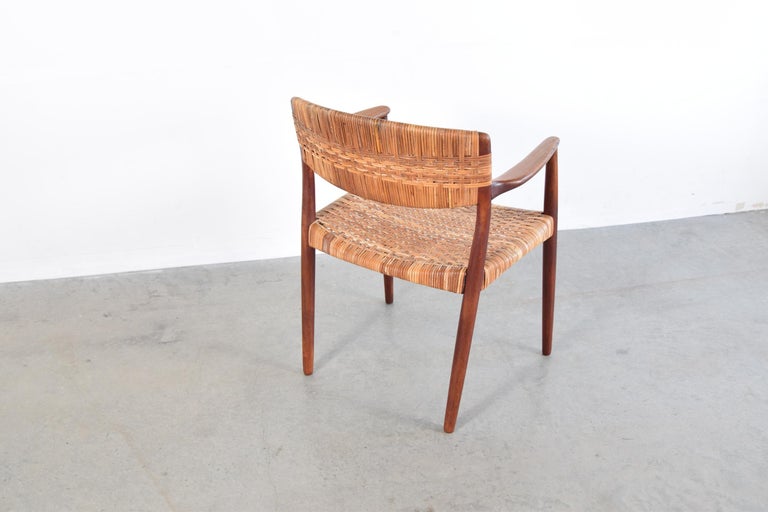 20th Century Aksel Bender Madsen & Ejner Larsen Armchair by Cabinetmaker Willy Beck For Sale