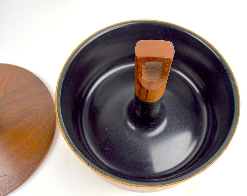 Teak and Cane Ice Bucket by Quistgaard for Dansk In Good Condition In New York, NY