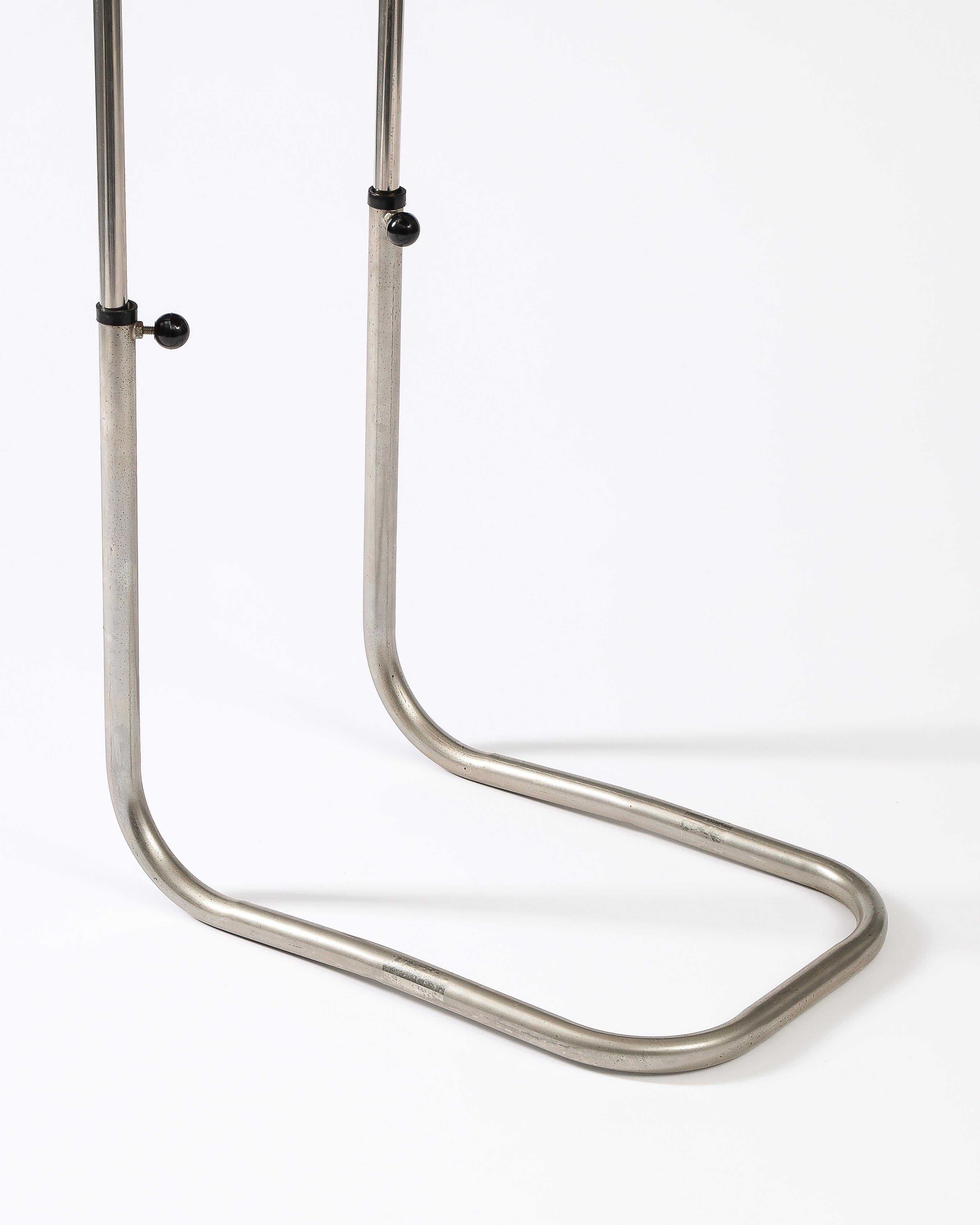 Teak and Chromed Steel, Adjustable Tray Table, Denmark, c. 1965 9