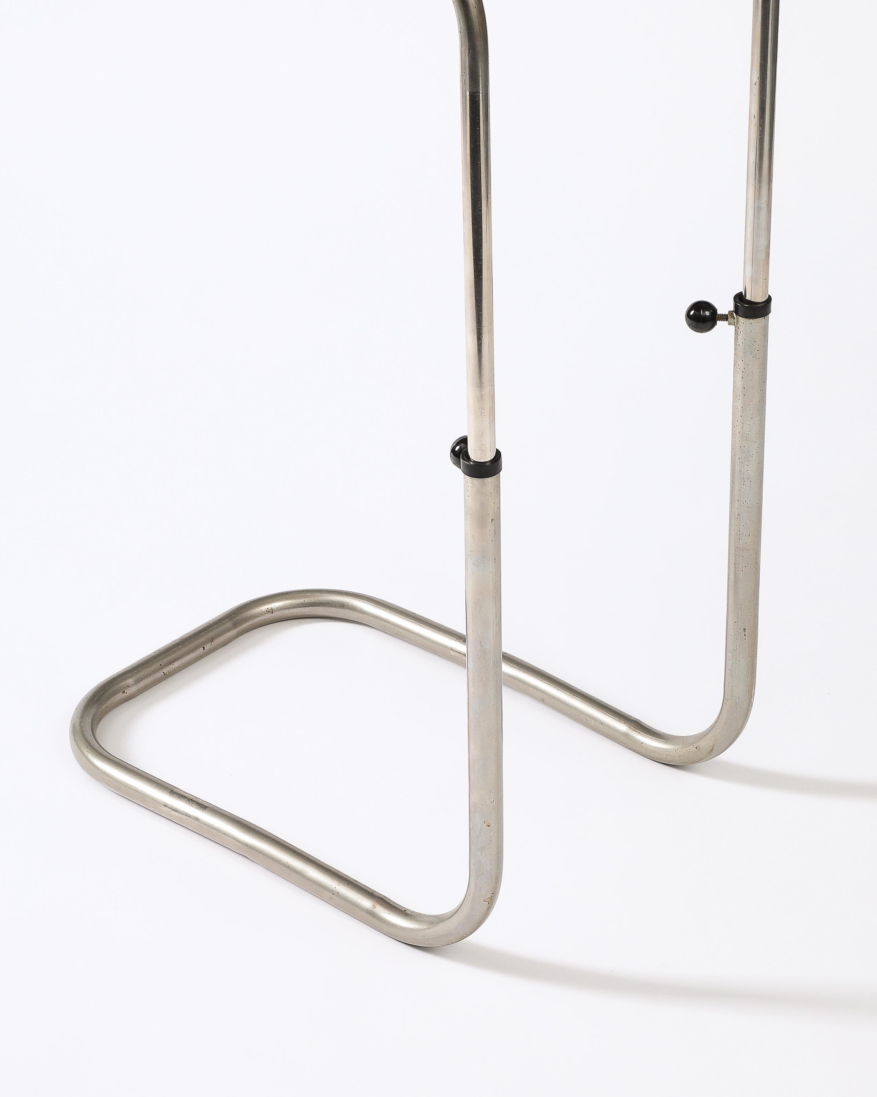 Teak and Chromed Steel, Adjustable Tray Table, Denmark, c. 1965 10