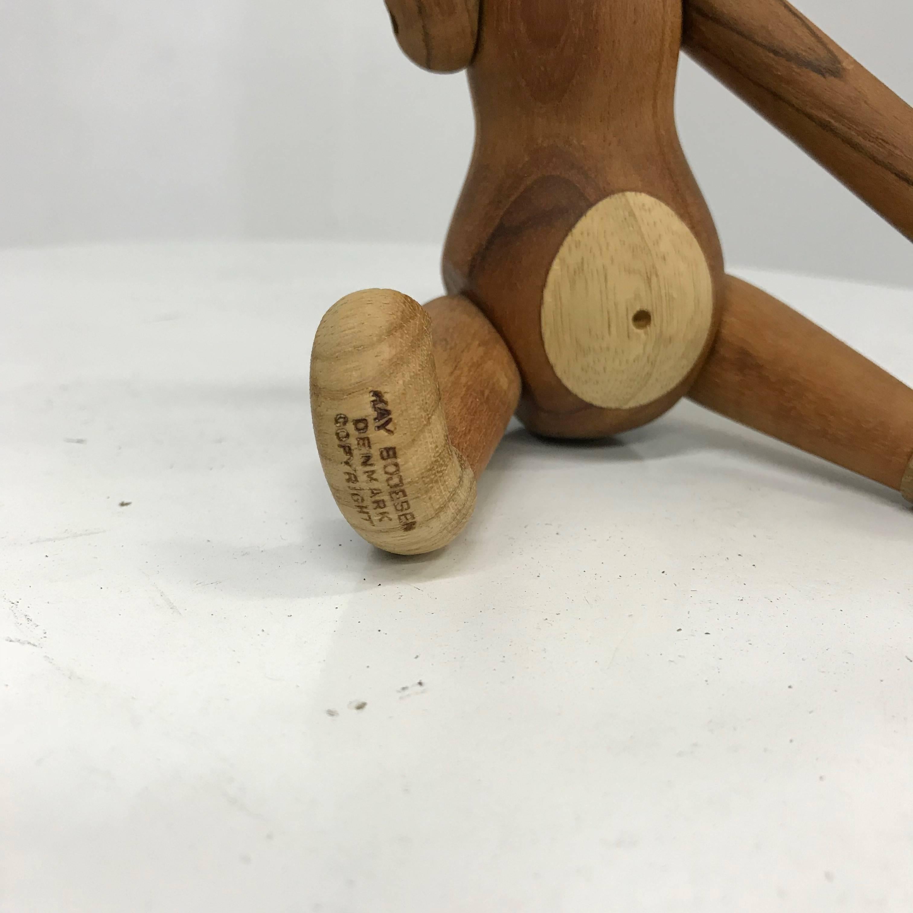 Teak and Ebony Articulated Monkey by Kay Bojensen 1