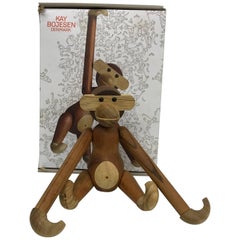 Teak and Ebony Articulated Monkey by Kay Bojensen