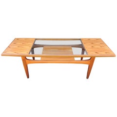 Teak and Glass Coffee Table by Victor Wilkins for G-Plan, 1960s