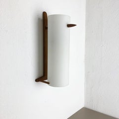 Wandleuchten aus Teakholz und Glas von Uno & Östen Kristiansson für Luxus, Schweden