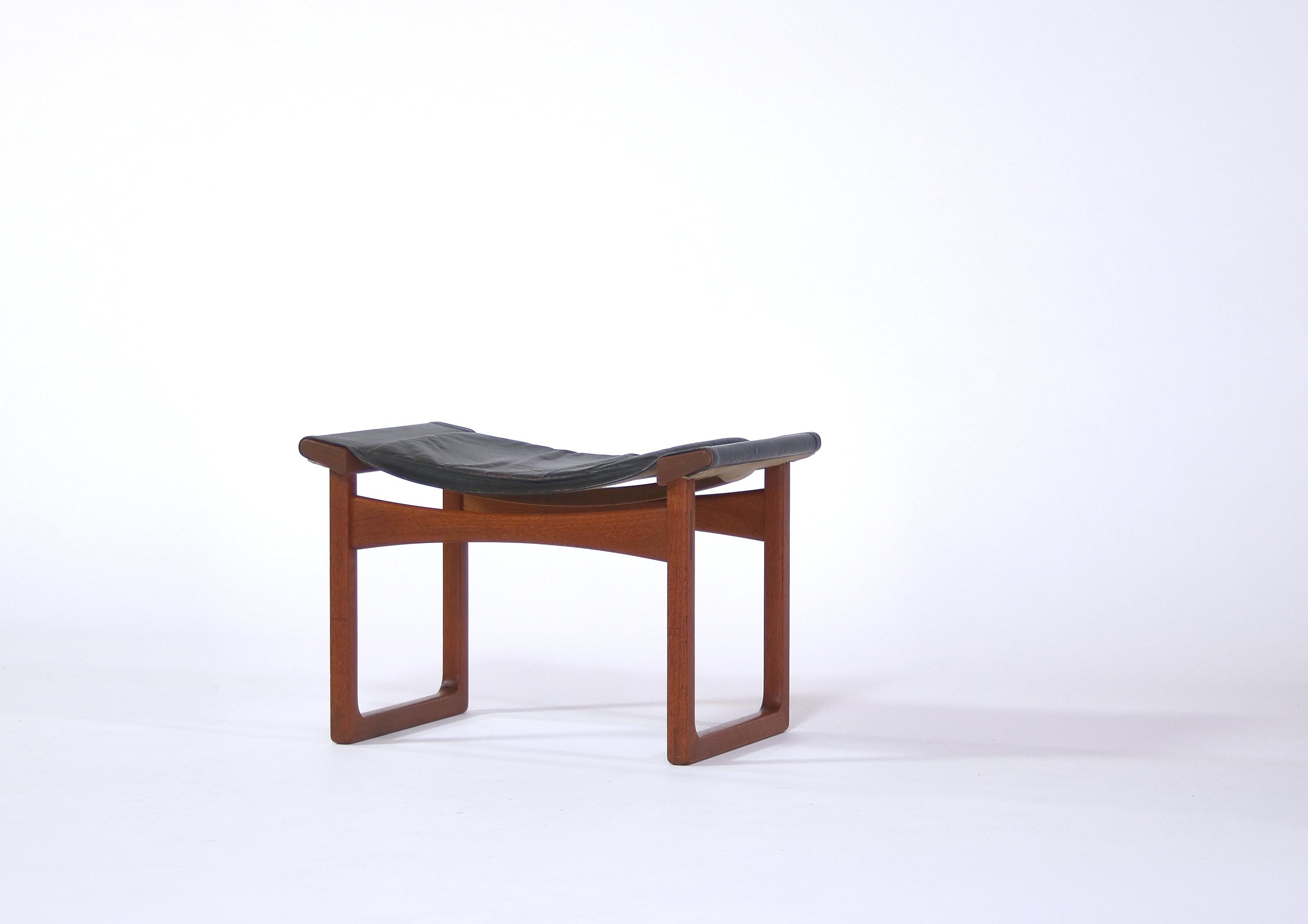 Mid-20th Century Teak and Leather 