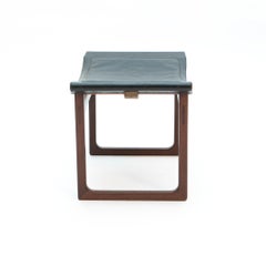 Teak and Leather Footstool by Aksel Bender Madsen & Ejner Larsen