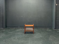 Teak and Leather Magazine Rack