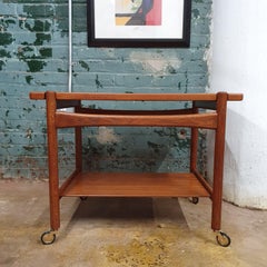 Teak and Oak Bar Car by Hans Wegner for Andreas Tuck