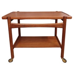 Teak and Oak Bar Car by Hans Wegner for Andreas Tuck