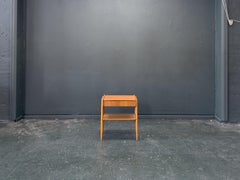 Comodino in teak e Oak con cassetto e ripiano