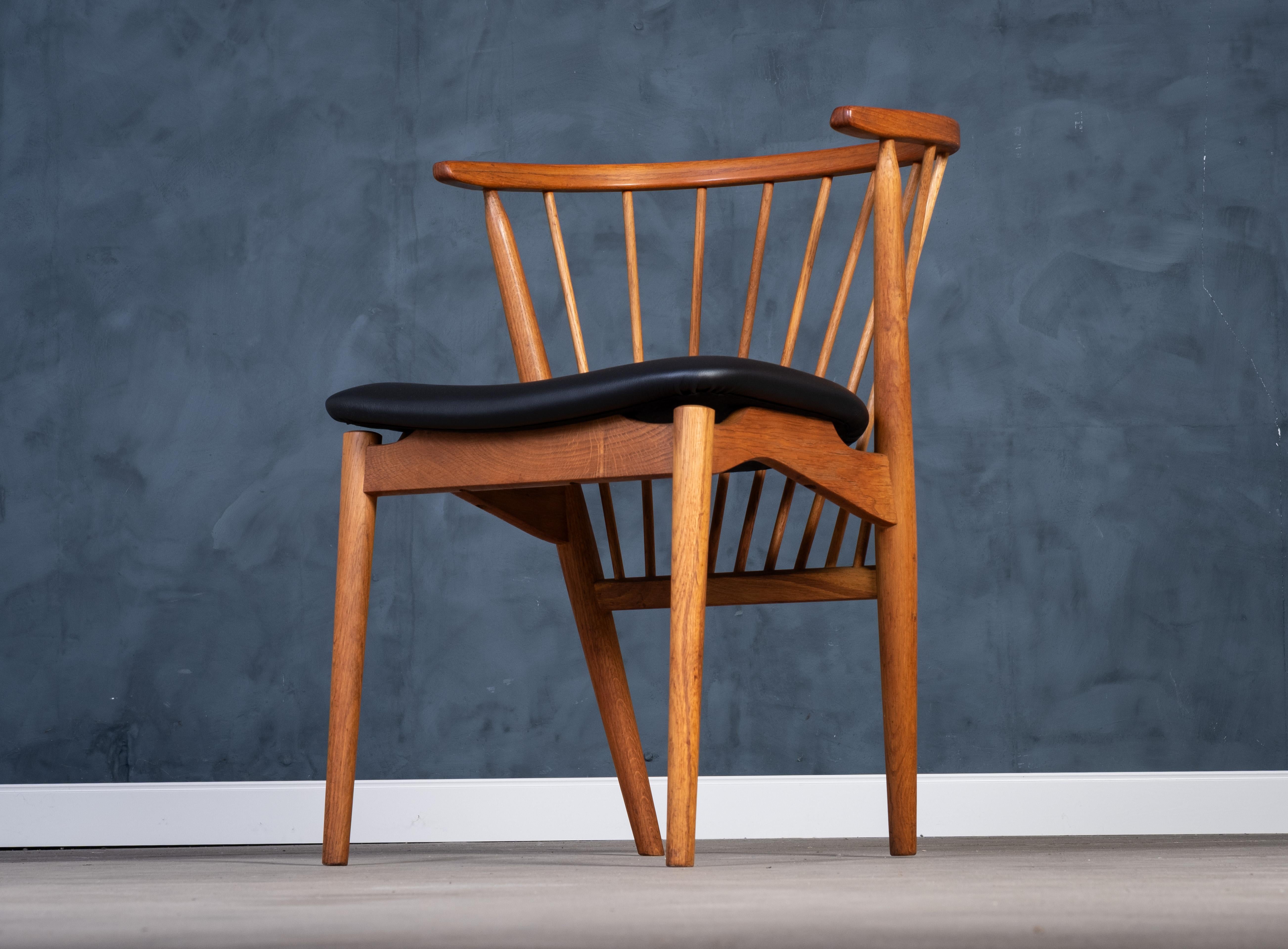Danois Chaise en teck et Oak Oak par Helge Sibast pour Sibast Møbelfabrik, Danemark, années 1960 en vente