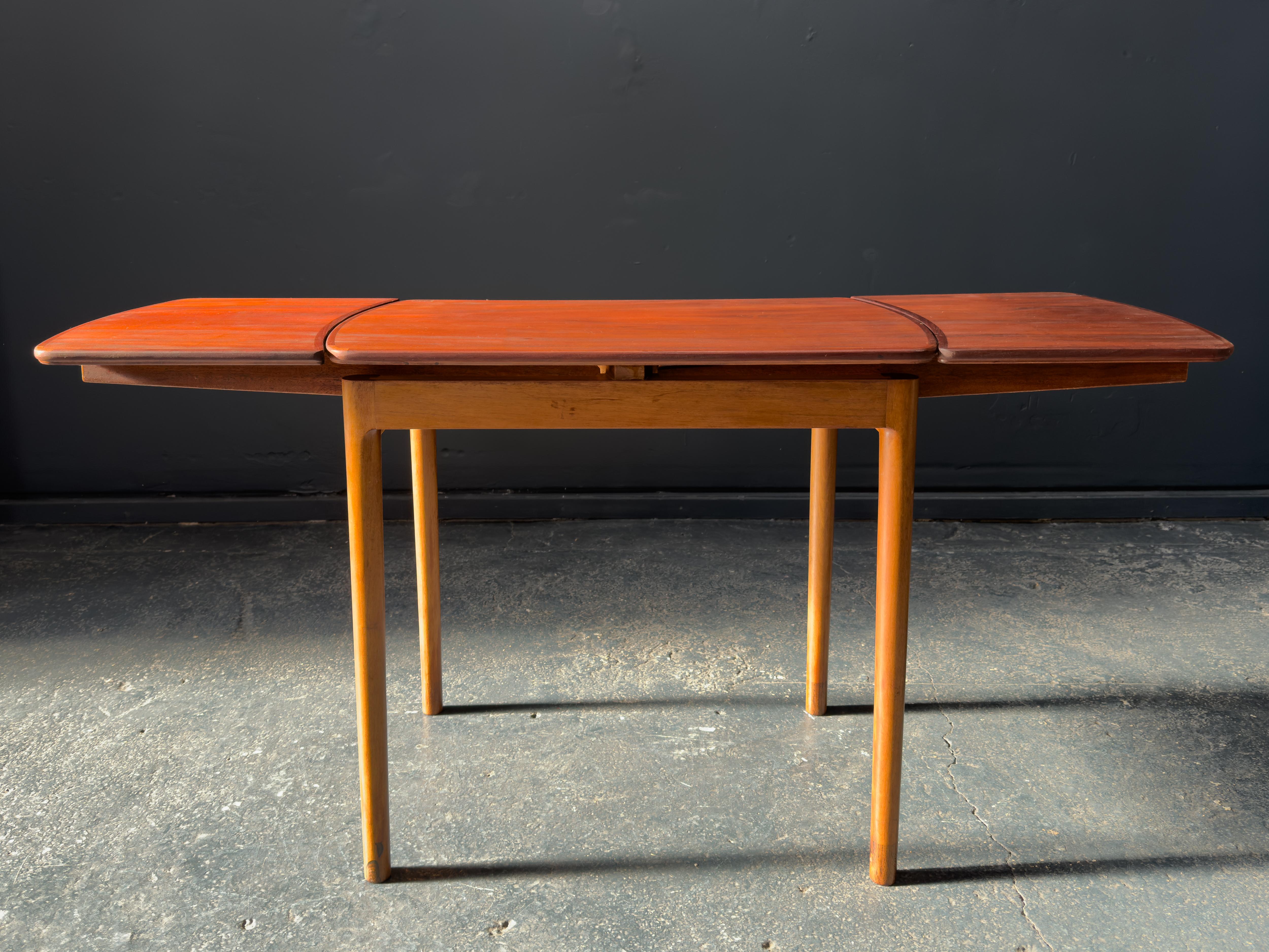Ausziehbarer Konsolentisch aus Teak und Eiche im Angebot 2