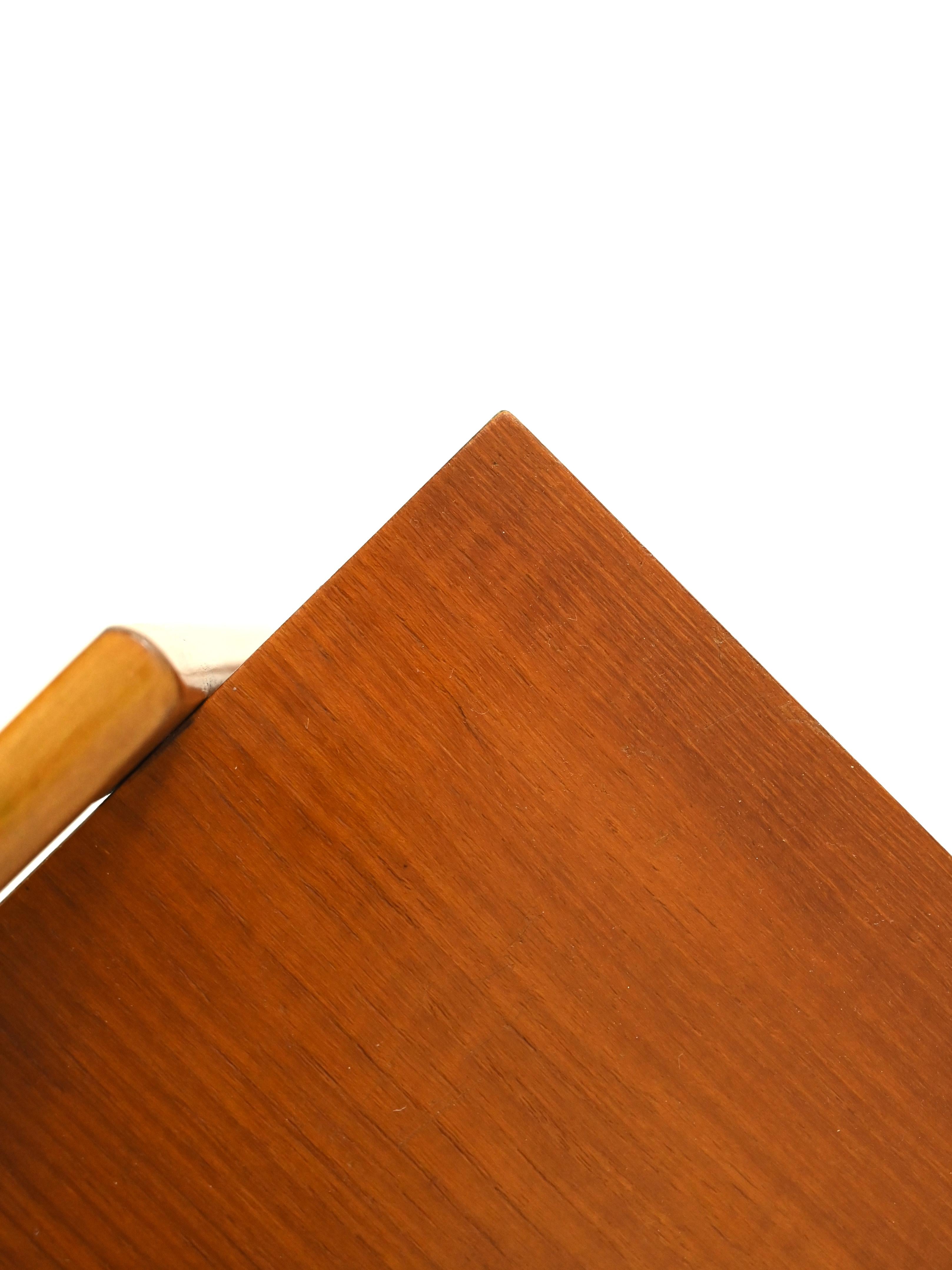 Scandinavian Teak and Oak Nightstand