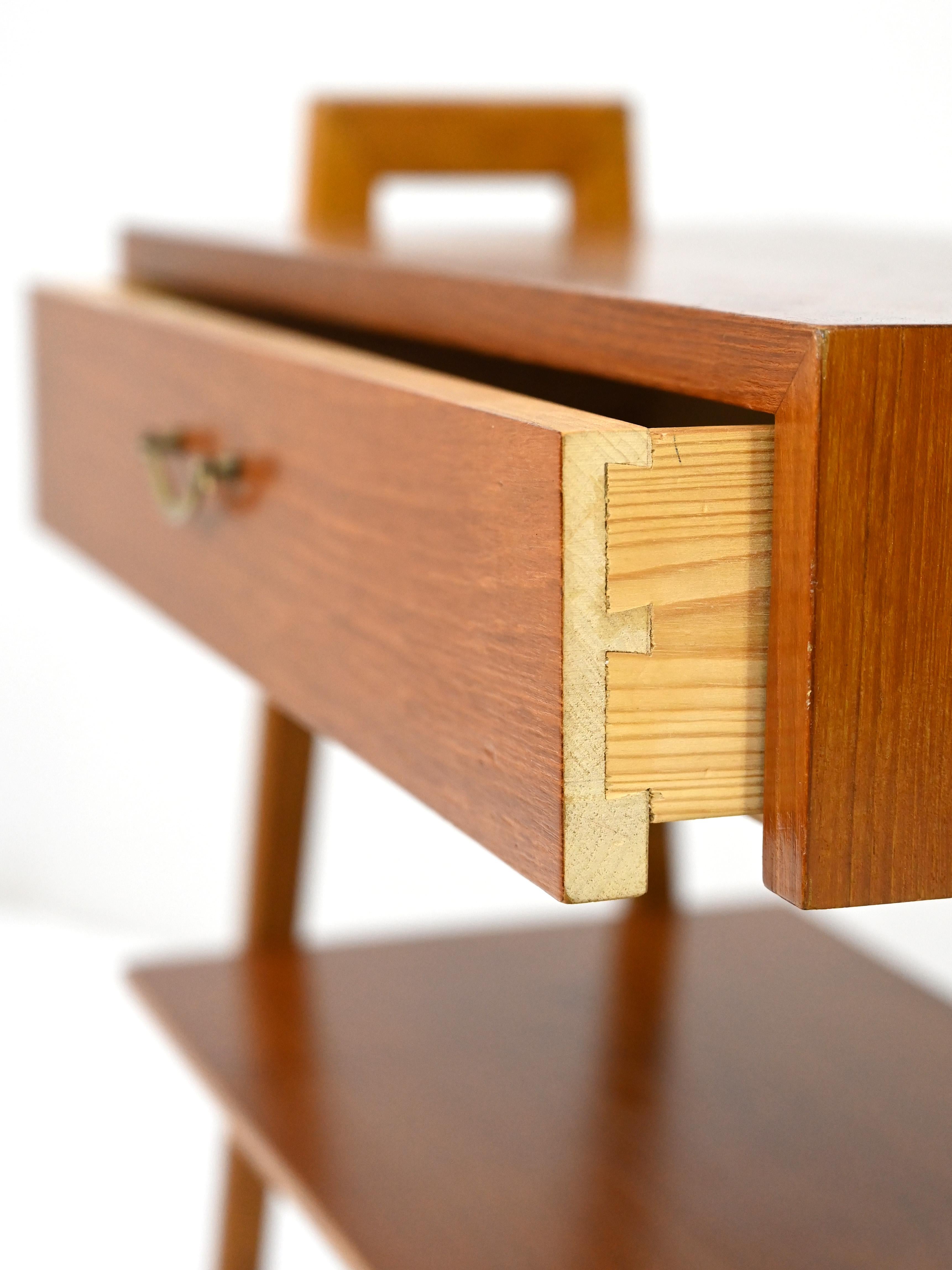 Teak and Oak Nightstand 1