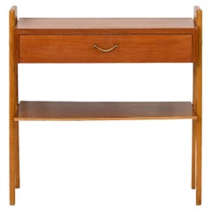 Teak and Oak Nightstand