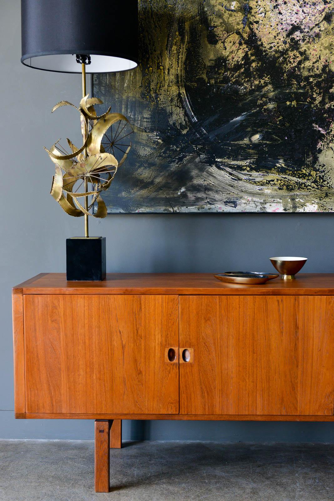 Teak and Rosewood 'Corona' Credenza by Lennart Bender for Ulferts, Sweden, 1960 In Good Condition In Costa Mesa, CA