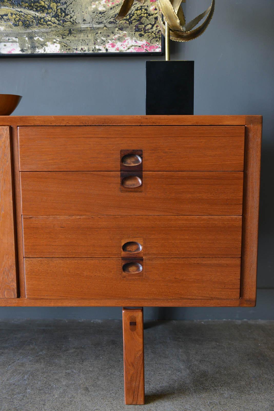 Teak and Rosewood 'Corona' Credenza by Lennart Bender for Ulferts, Sweden, 1960 1