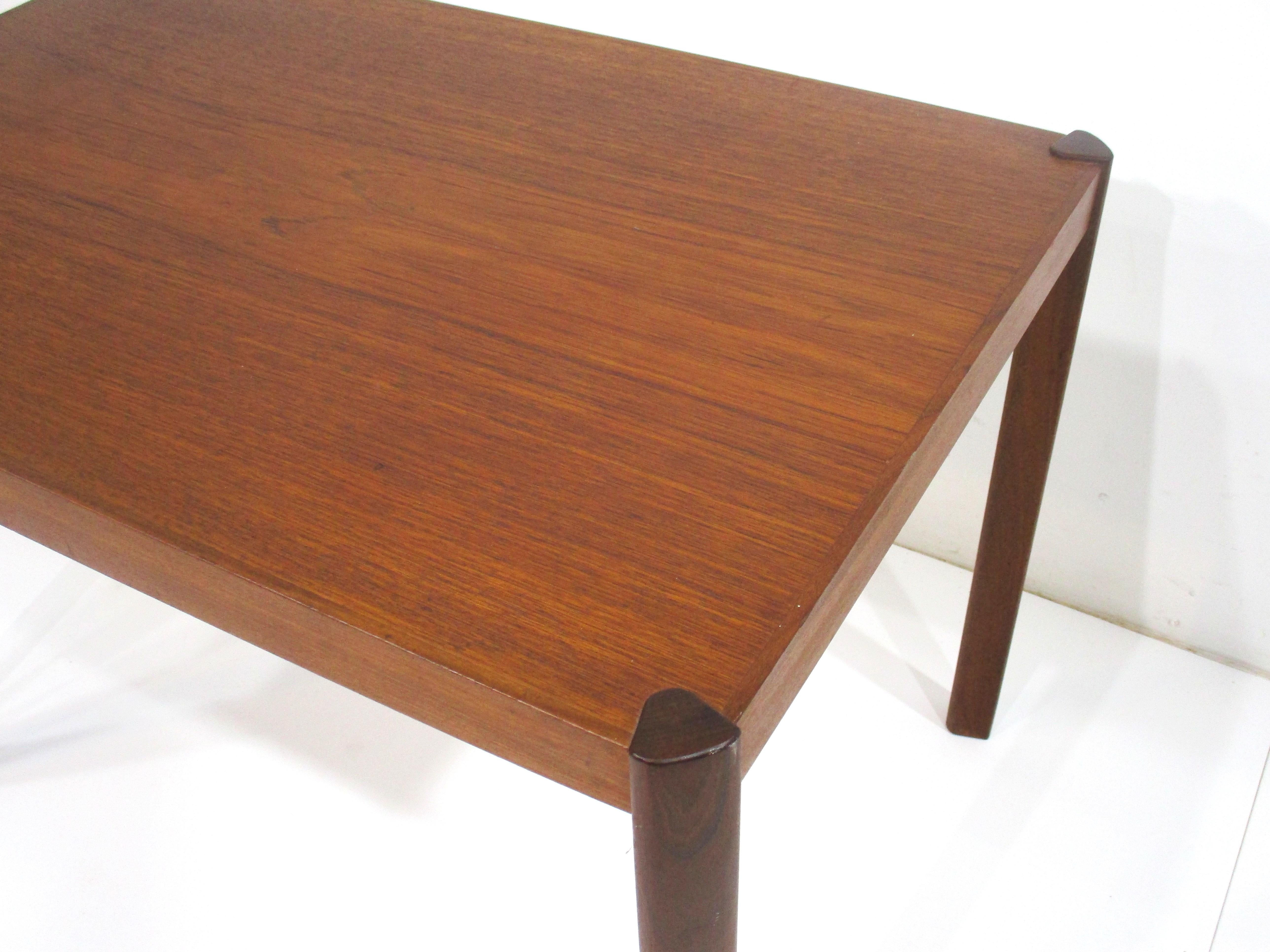 Danish Teak and Rosewood Side / End Table Denmark  For Sale