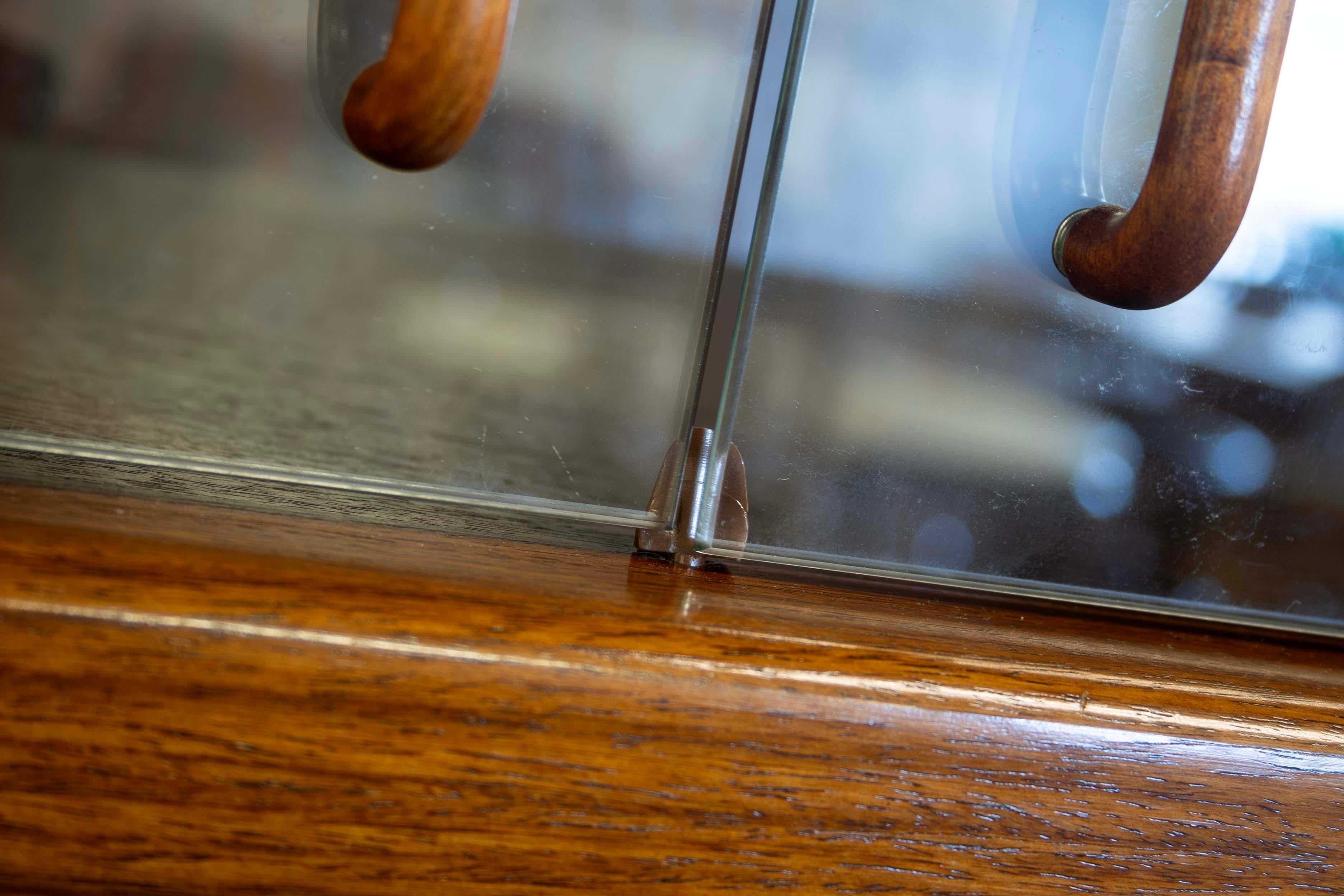Parete attrezzata in teak e palissandro con scrivania del Mid Century Modern 7