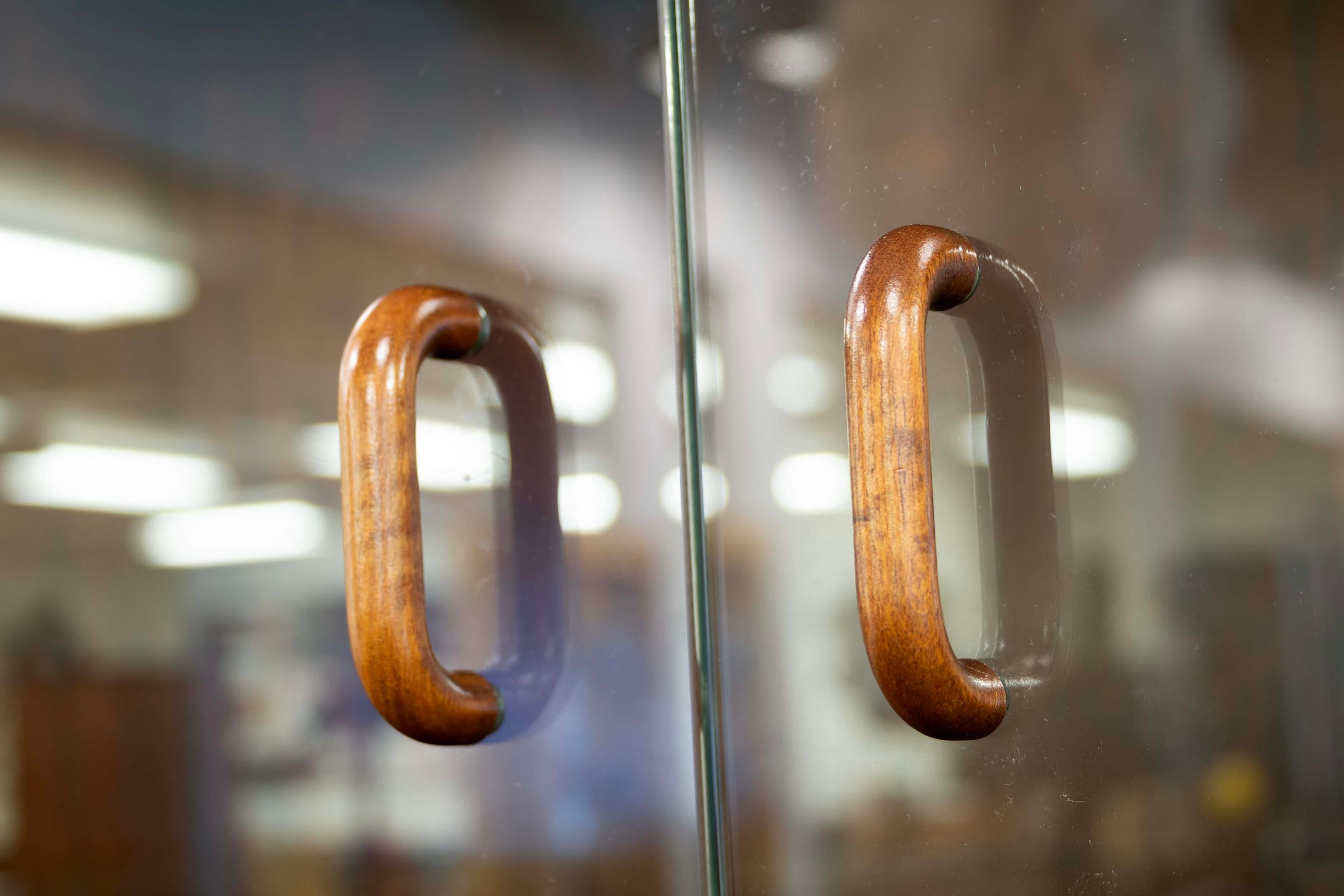 Parete attrezzata in teak e palissandro con scrivania del Mid Century Modern 2