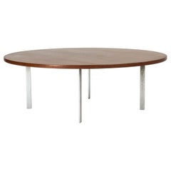 Teak and Steel Coffee Table by Hans J. Wegner for Andreas Tuck, Denmark, 1960s