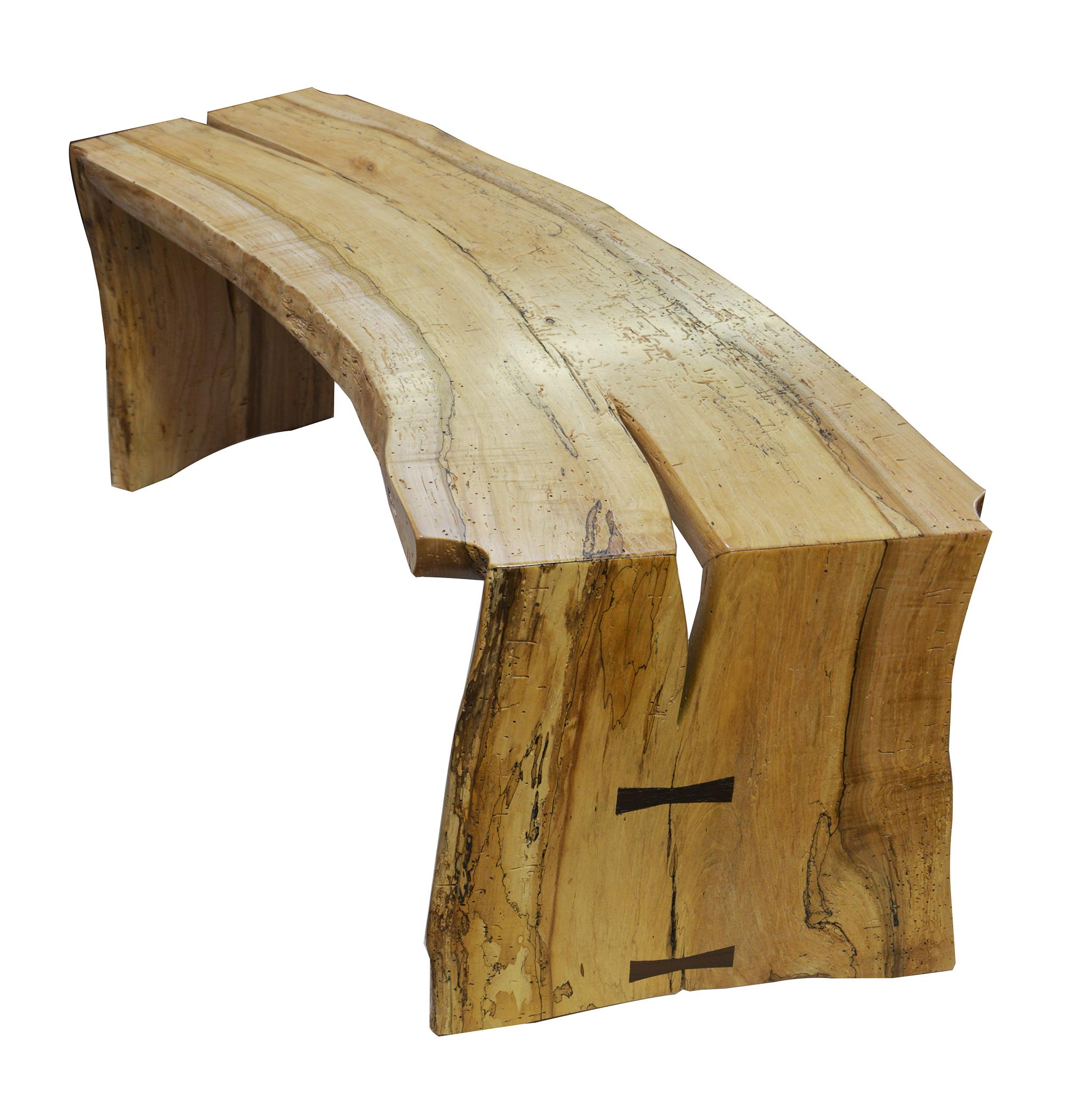 Hand-Crafted Teak and Steel Desk or Table by American Studio Craft Artist, David N. Ebner For Sale