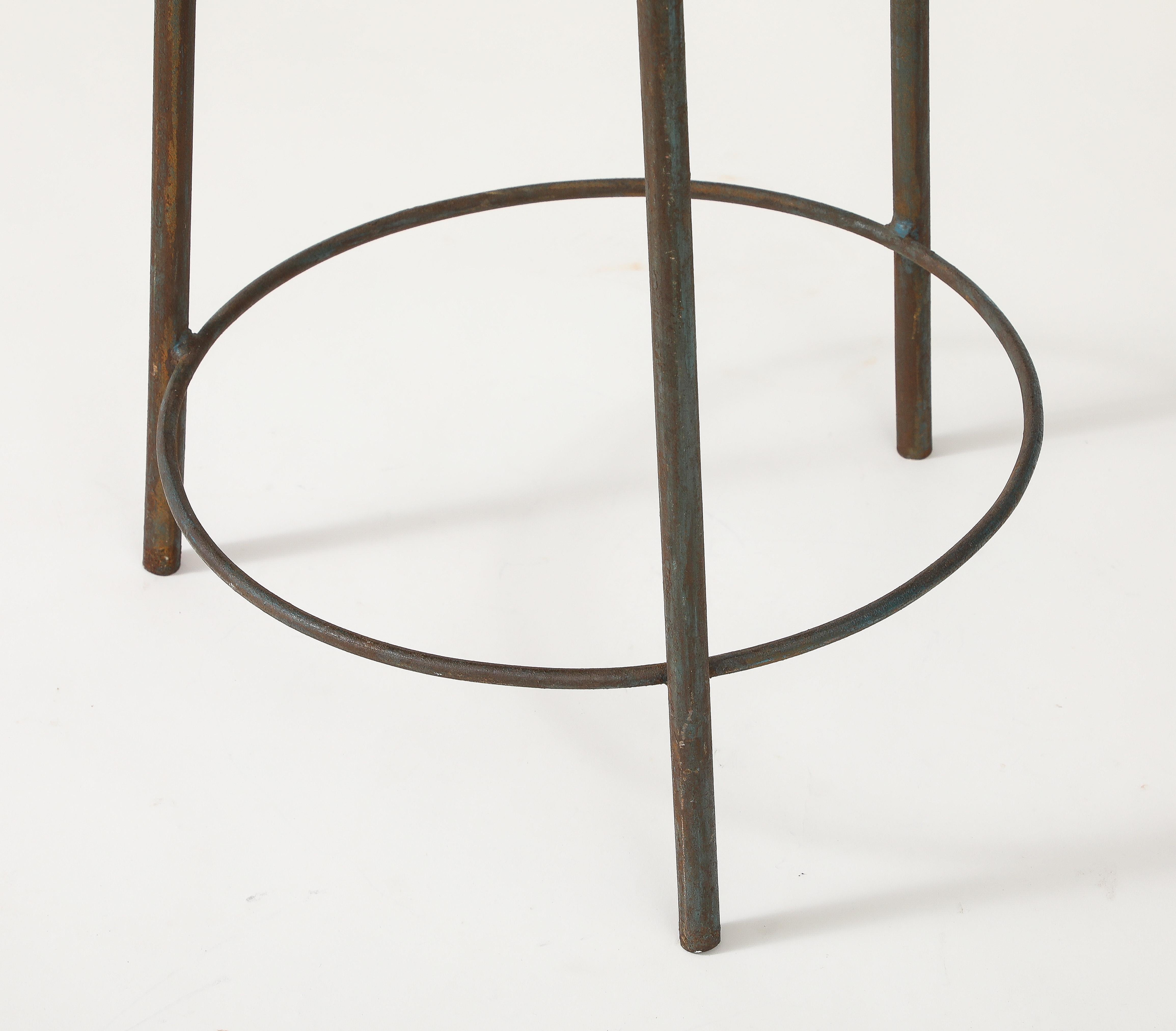 Sgabello in teak e acciaio di Pierre Jeanneret, Chandigarh, India, 1960 ca. in vendita 12