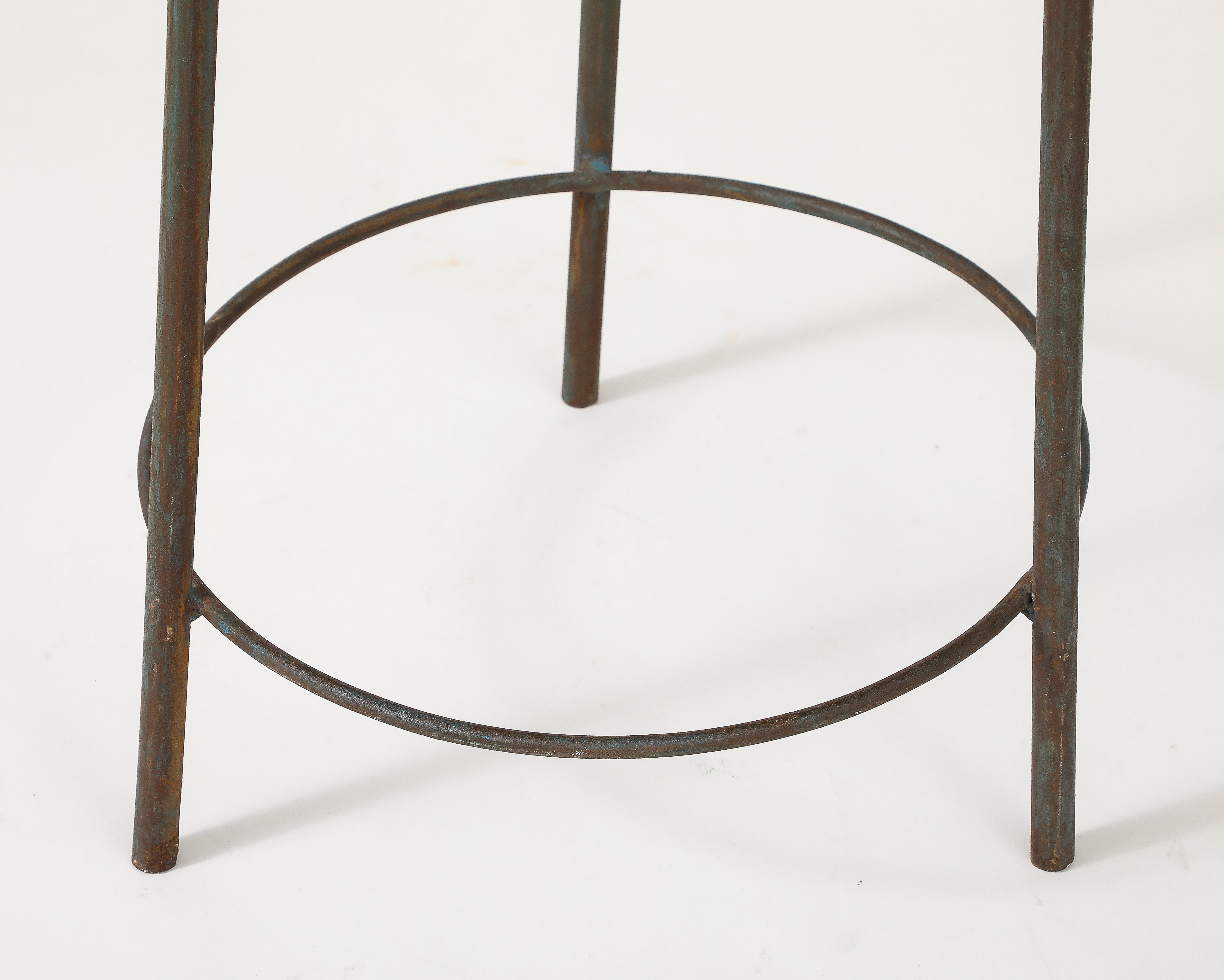 Sgabello in teak e acciaio di Pierre Jeanneret, Chandigarh, India, 1960 ca. in vendita 2