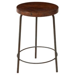 Teak and Steel Stool by Pierre Jeanneret, Chandigarh, India, c. 1960