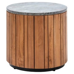 Teak and Stone Side Table by Thai Natura