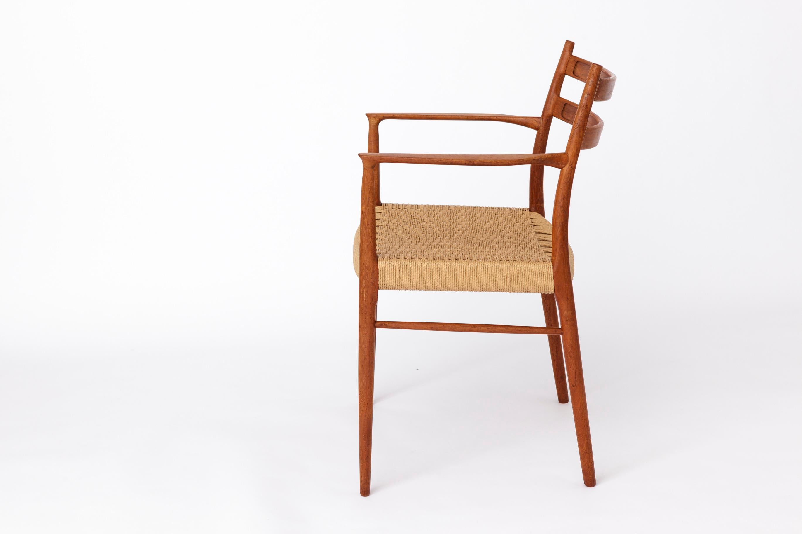Fauteuil en teck 1960 - Arne Wahl Iversen - Modèle GS 700 - Teck Vintage Bon état - En vente à Hannover, DE